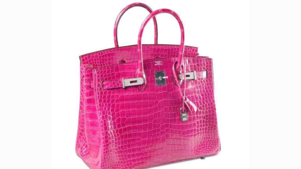 FUCHSIA DIAMOND-STUDDED HERMES BIRKIN