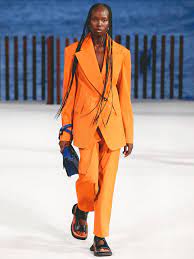 orange and blue fashion